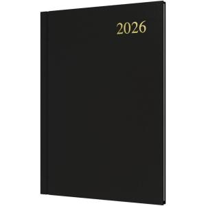 image:imageCollins  Essential  2026 12 Month Calendar Year Planner WeekToView Diary A5 Hard Cover  Black ESSA539926