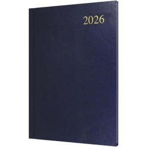 image:imageCollins  Essential  2026 12 Month Calendar Year Planner WeekToView Diary A5 Hard Cover  Dark Blue ESSA536526