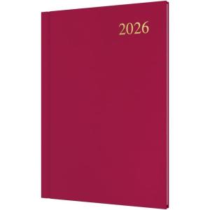 image:imageCollins  Essential  2026 12 Month Calendar Year Planner WeekToView Diary A5 Hard Cover  Maroon ESSA537826