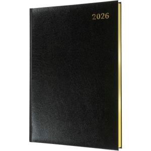 image:imageCollins  Management  Quarto 2026 12 Month Calendar Year Planner WeekToView with Appointments Diary  Black QB79925