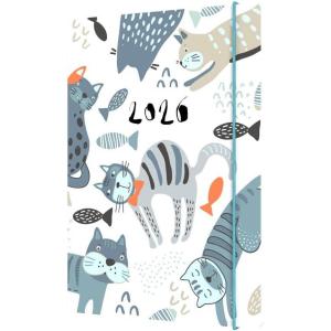 image:imageCollins  Maru  2026 12 Month Calendar Year Planner WeekToView Diary A5 Paper Cover  Cat MR153CT26