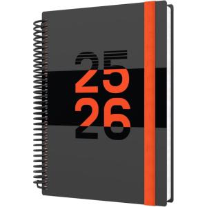 image:imageCollins Delta 14 Month MidAcademic Year Planner July 2025August 2026 DaytoPage Appointments Diary A5 Wiro Bound Cover BlueOrange