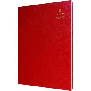 image:imageCollins Desk 13 Month MidAcademic Year Planner July 2025July 202644M602526 DaytoPage Appointments Diary A4 Hard Cover BlueRed