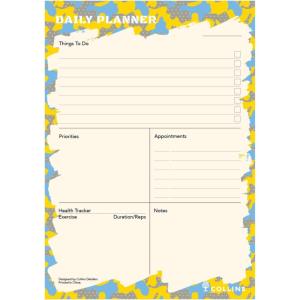 image:imageCollins Edge Camo Daily Notepad  Daily Planner with 60 Sheets  Journal and Planner For Daily Routine Work A5 Size Yellow