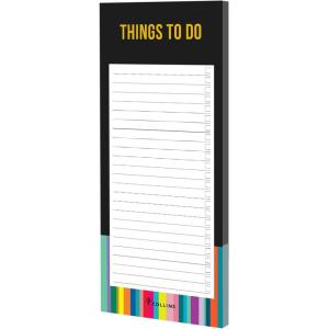 image:imageCollins Edge Rainbow Magnetic Notepad To Do List  Slim Magnetic To Do List for Fridge Grocery List Notepad and Daily Planner Pad  Cute Notepads for Women and Men