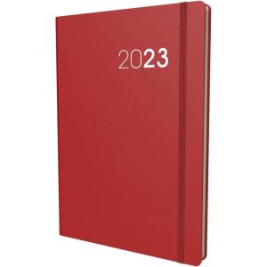 image:imageCollins Legacy A5 Day To Page 2023 Diary  Red CL511523  Complete Planner Agenda and Journal with Soft Touch Cover