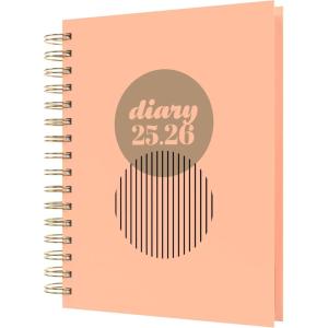 image:imageCollins Scandi 14 Month Planner July 2025August 2026 DaytoPage Diary A5 Hard Cover PeachPink