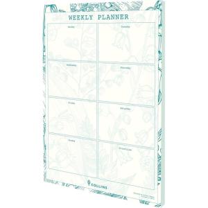 image:imageCollins Tara Weekly Planner Pad  Desk Pad Calendar Planner 2023 Cute Undated Planner with 60 sheets  2023 Weekly Planner 85 x 11 Inches  Letter Size WhiteGreen